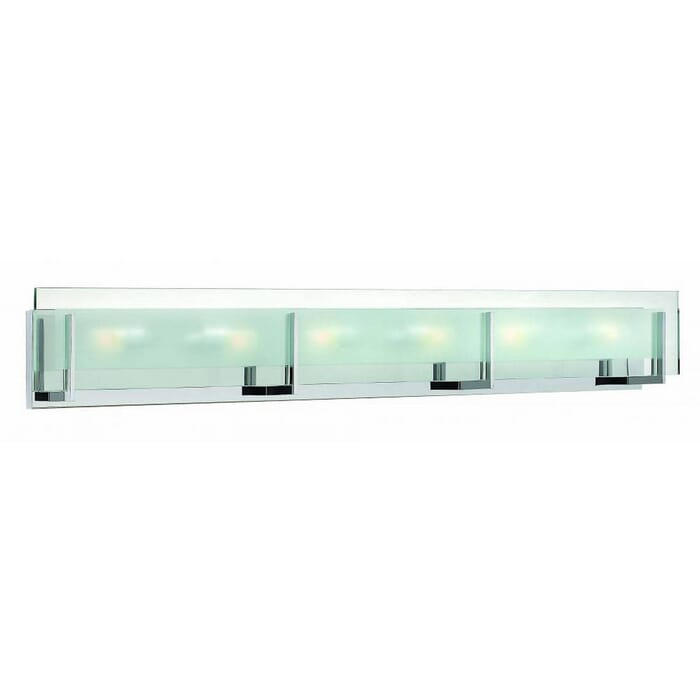 Hinkley Latitude Bathroom Vanity Light in Chrome Hinkley Latitude Bathroom Vanity Light in Chrome