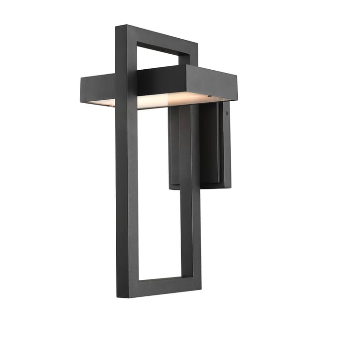 Z-Lite Luttrel 1-Light Outdoor Wall Sconce In Black Z-Lite Luttrel 1-Light Outdoor Wall Sconce In Black