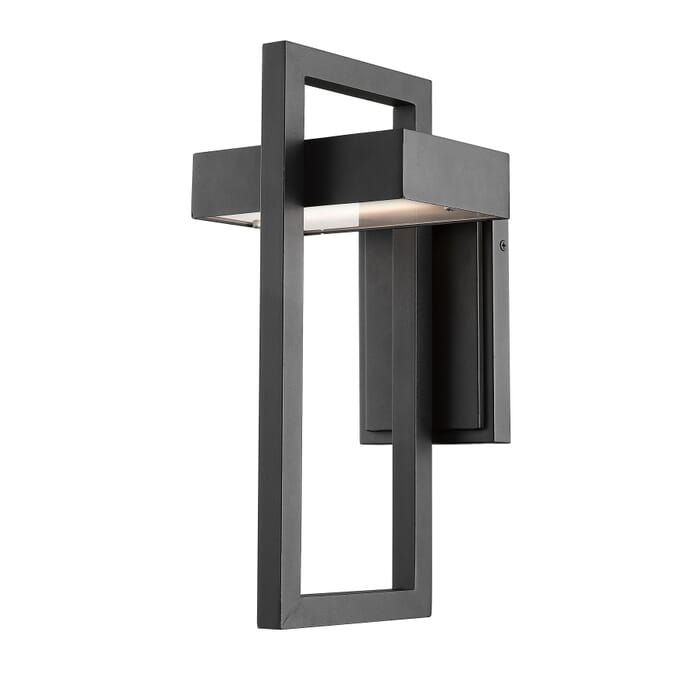 Z-Lite Luttrel 1-Light Outdoor Wall Sconce In Black Z-Lite Luttrel 1-Light Outdoor Wall Sconce In Black