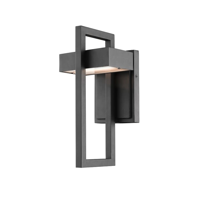 Z-Lite Luttrel 1-Light Outdoor Wall Sconce In Black Z-Lite Luttrel 1-Light Outdoor Wall Sconce In Black