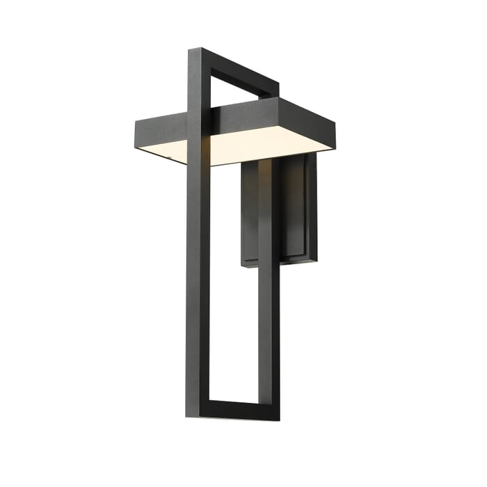 Z-Lite Luttrel 1-Light Outdoor Wall Sconce In Black Z-Lite Luttrel 1-Light Outdoor Wall Sconce In Black