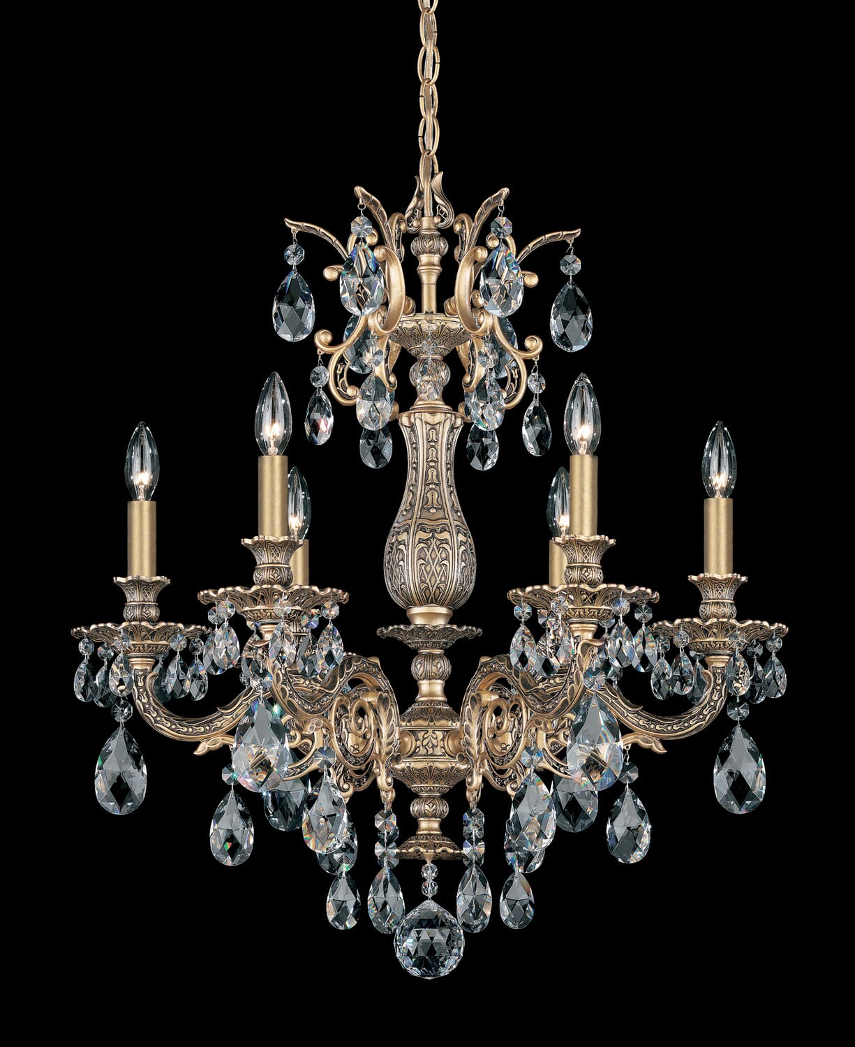 Milano 6-Light Chandelier in Heirloom Bronze