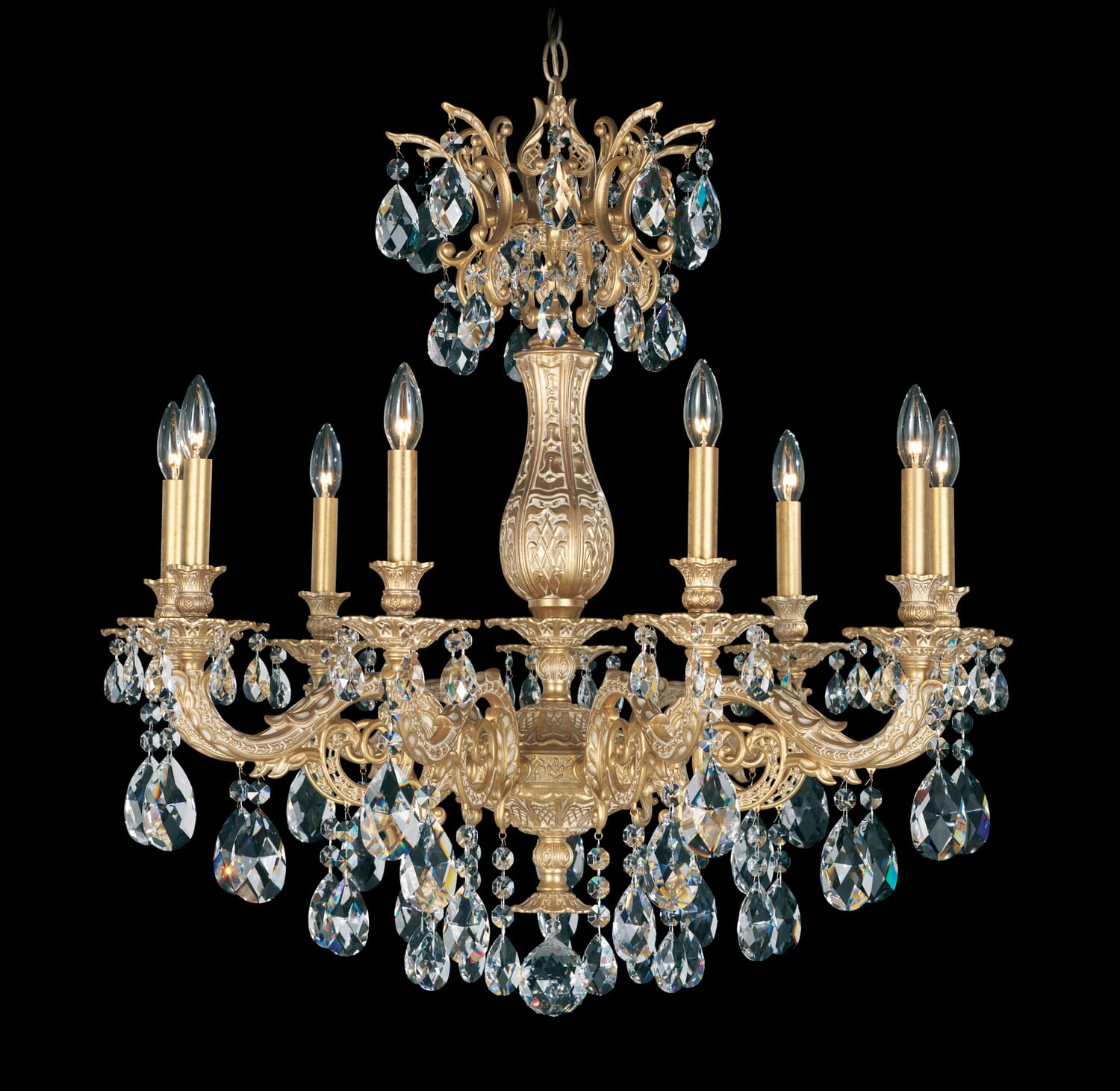 Milano 9-Light Chandelier in French Gold