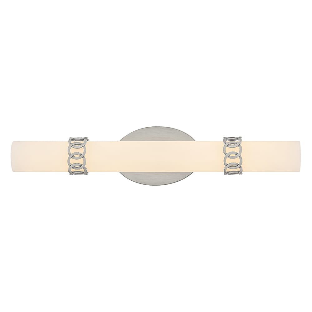 Brushed Nickel LED Bathroom Vanity Light from the Eliza Collection