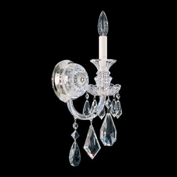 Schonbek Hamilton Wall Sconce in Silver with Clear Heritage Crystals