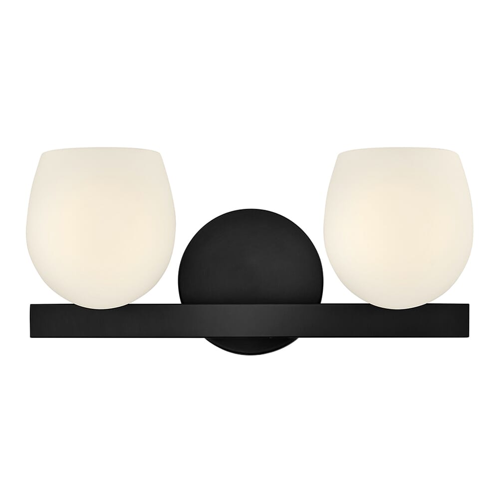 Black LED Bathroom Vanity Light from the Mae Collection