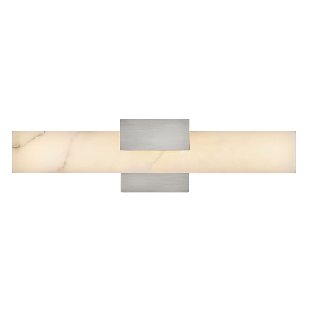 Brushed Nickel LED Bathroom Vanity Light from the Cadiz Collection