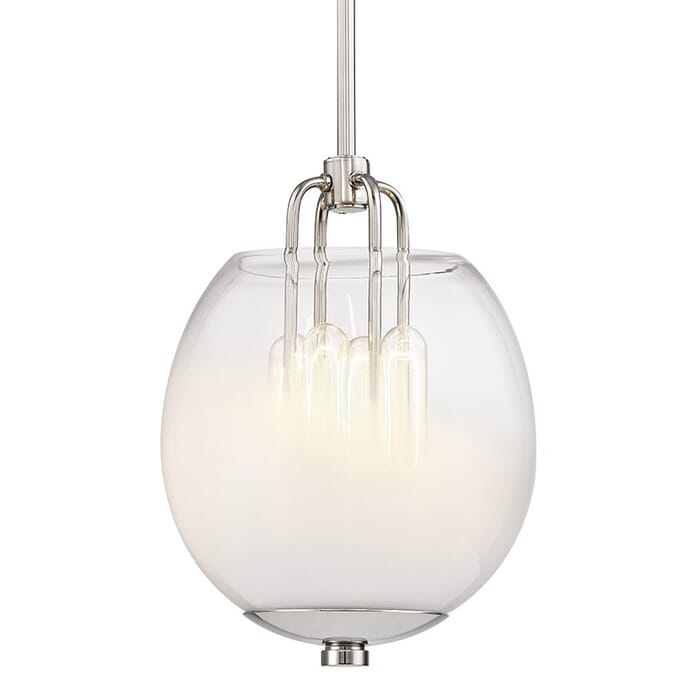 Hudson Valley Sawyer 4-Light 12" Pendant Light in Polished Nickel Hudson Valley Sawyer 4-Light 12" Pendant Light in Polished Nickel