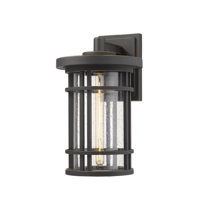 Z-Lite Jordan 1-Light Outdoor Wall Sconce In Oil Rubbed Bronze Z-Lite Jordan 1-Light Outdoor Wall Sconce In Oil Rubbed Bronze