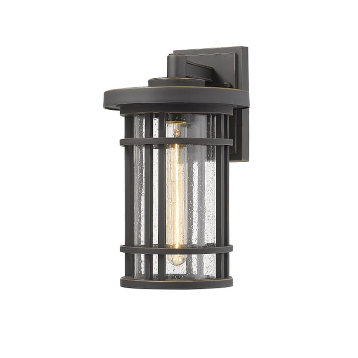 Z-Lite Jordan 1-Light Outdoor Wall Sconce In Oil Rubbed Bronze Z-Lite Jordan 1-Light Outdoor Wall Sconce In Oil Rubbed Bronze