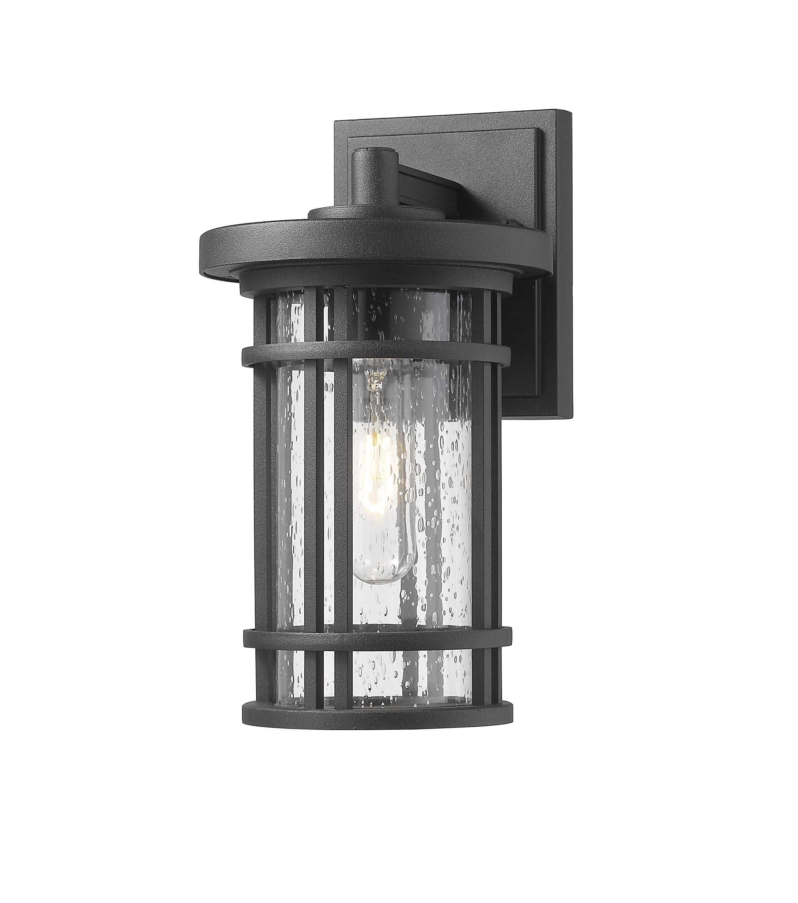 Z-Lite Jordan 1-Light Outdoor Wall Sconce In Black