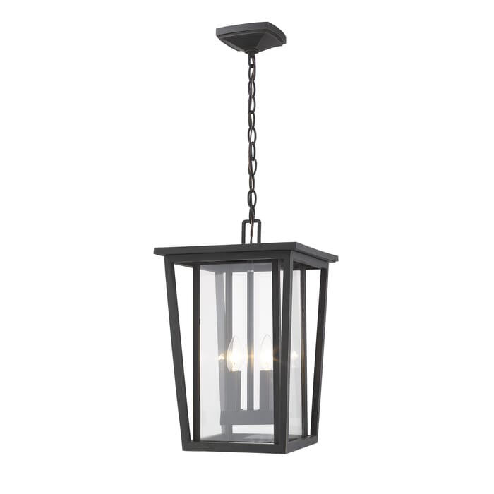 Z-Lite Seoul 2-Light Outdoor Chain Mount Ceiling Fixture Light In Oil Rubbed Bronze Z-Lite Seoul 2-Light Outdoor Chain Mount Ceiling Fixture Light In Oil Rubbed Bronze