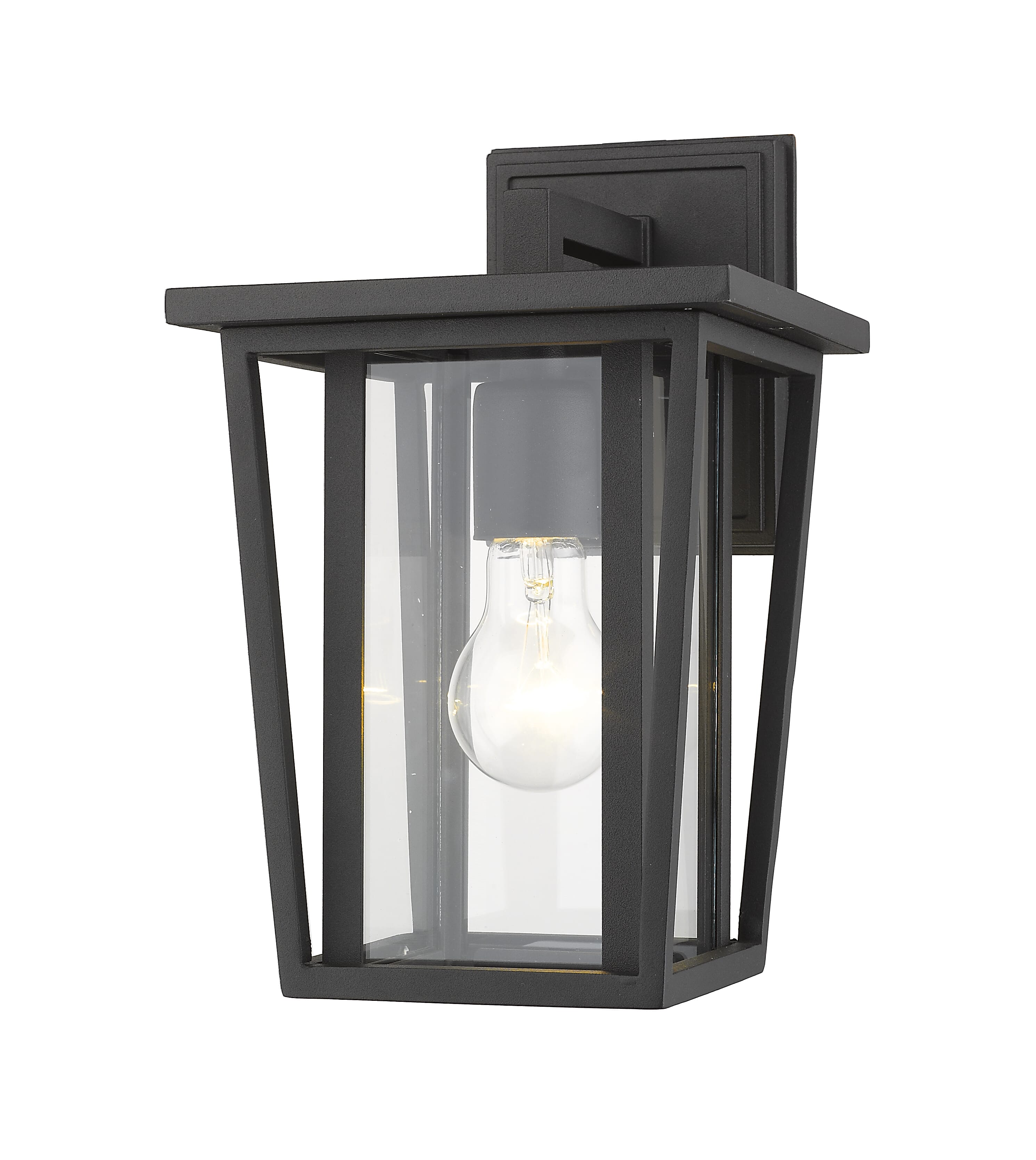 Z-Lite Seoul 1-Light Outdoor Wall Sconce In Black