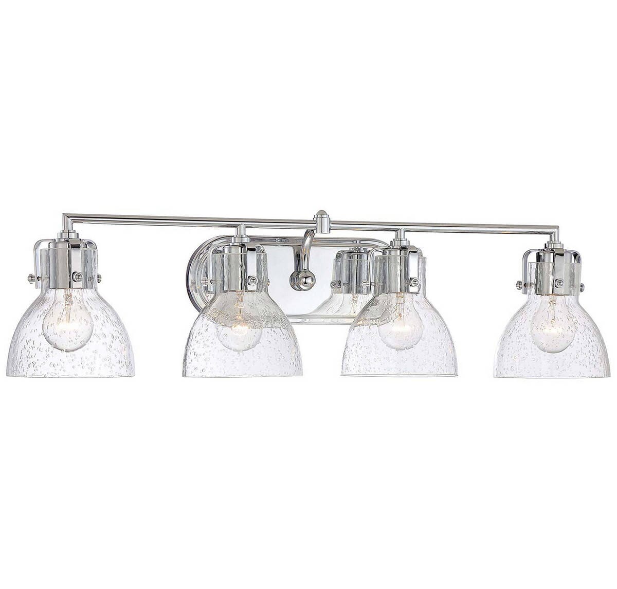 4-Light 32" Bathroom Vanity Light in Chrome