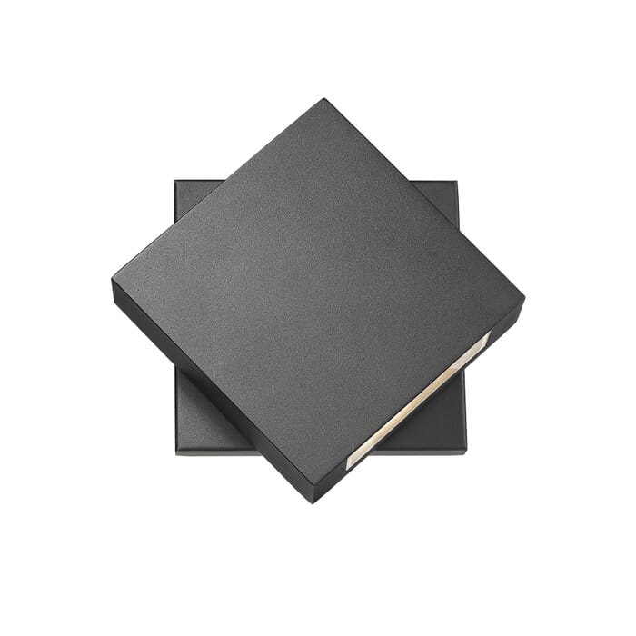 Z-Lite Quadrate 1-Light Outdoor Wall Sconce In Black Z-Lite Quadrate 1-Light Outdoor Wall Sconce In Black