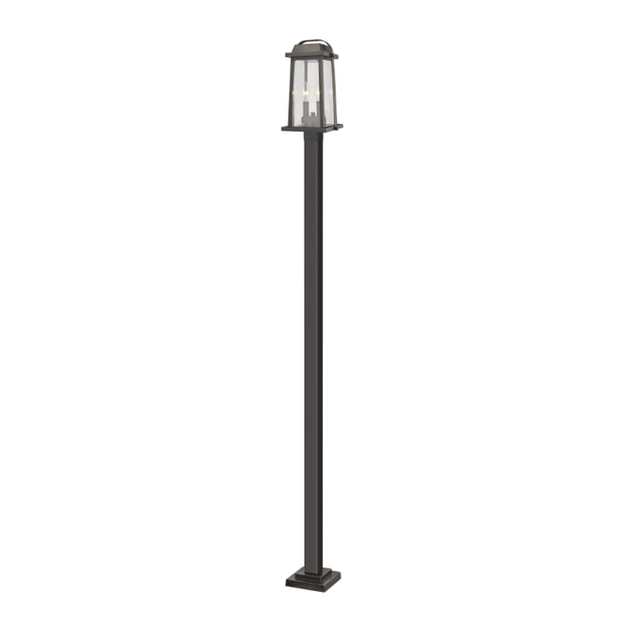 Z-Lite Millworks 2-Light Outdoor Post Mounted Fixture Light In Oil Rubbed Bronze Z-Lite Millworks 2-Light Outdoor Post Mounted Fixture Light In Oil Rubbed Bronze