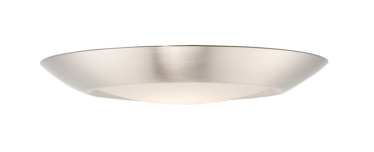 Diverse 1-Light LED Flush Mount in Satin Nickel