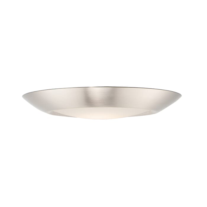 Diverse 1-Light LED Flush Mount in Satin Nickel Diverse 1-Light LED Flush Mount in Satin Nickel