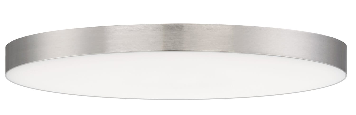 Satin Nickel LED Flush Mount from the Trim Collection