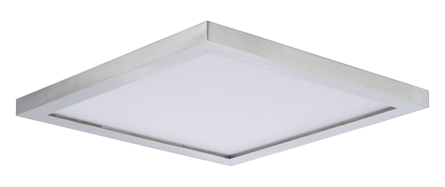 Chip 1-Light LED Flush Mount in Satin Nickel