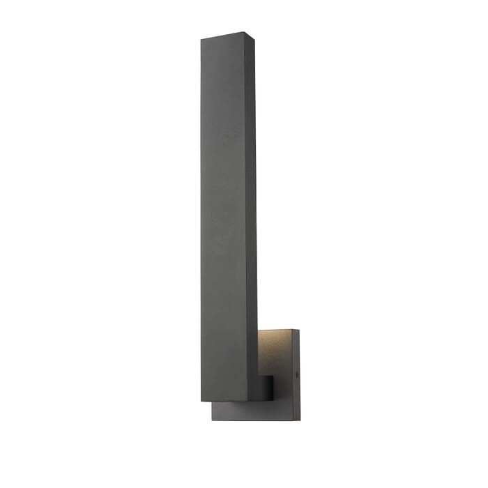 Z-Lite Edge 2-Light Outdoor Wall Sconce In Black Z-Lite Edge 2-Light Outdoor Wall Sconce In Black