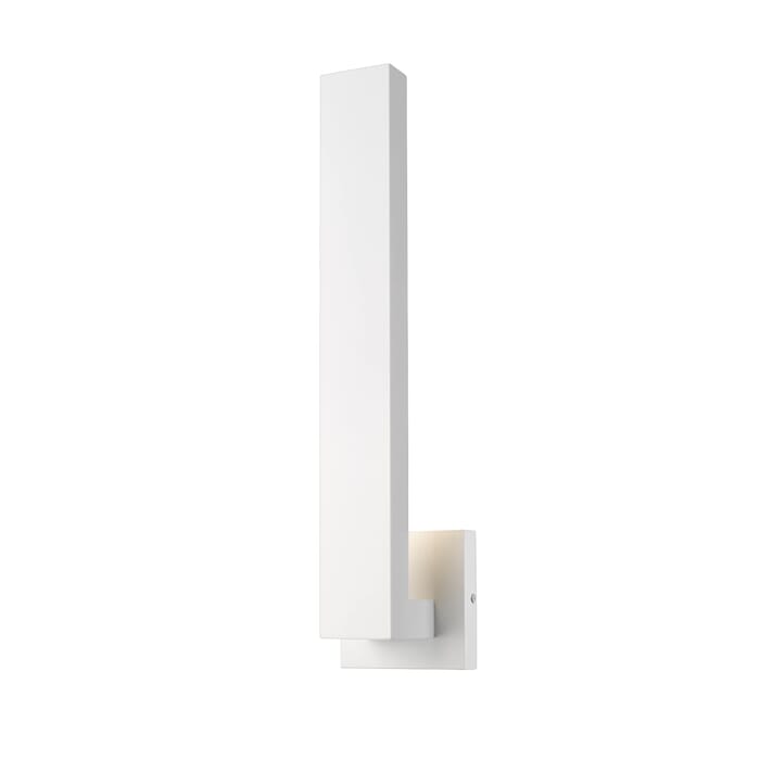 Z-Lite Edge 2-Light Outdoor Wall Sconce In White Z-Lite Edge 2-Light Outdoor Wall Sconce In White