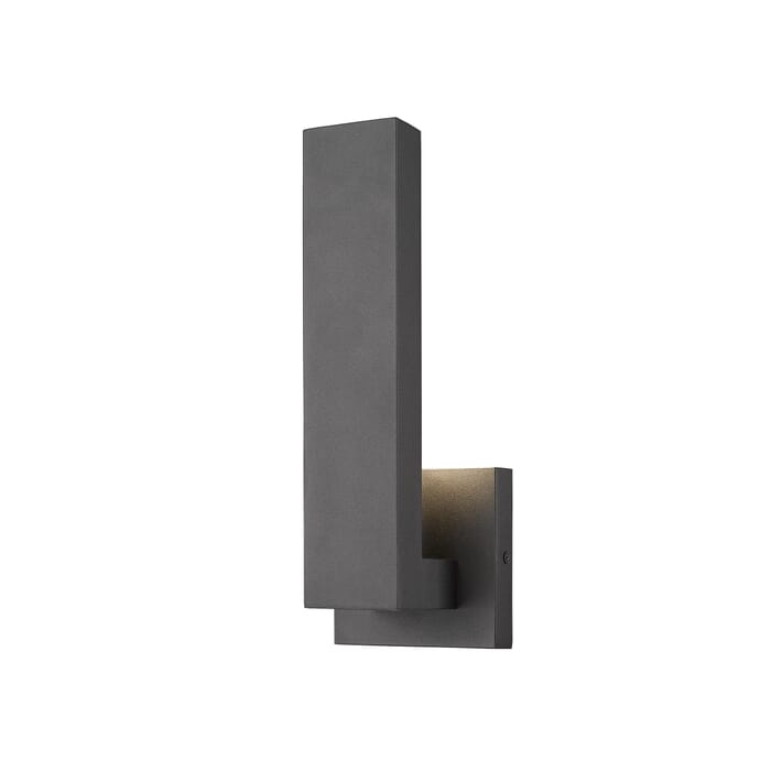 Z-Lite Edge 1-Light Outdoor Wall Sconce In Black Z-Lite Edge 1-Light Outdoor Wall Sconce In Black