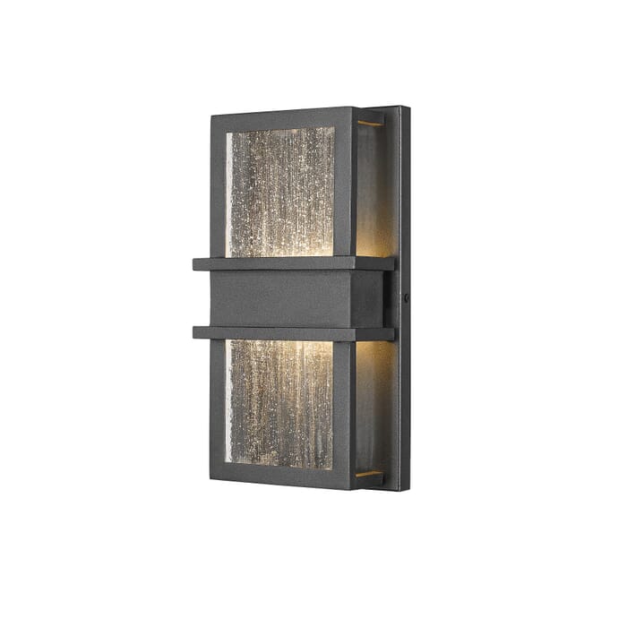 Z-Lite Eclipse 2-Light Outdoor Wall Sconce In Black Z-Lite Eclipse 2-Light Outdoor Wall Sconce In Black