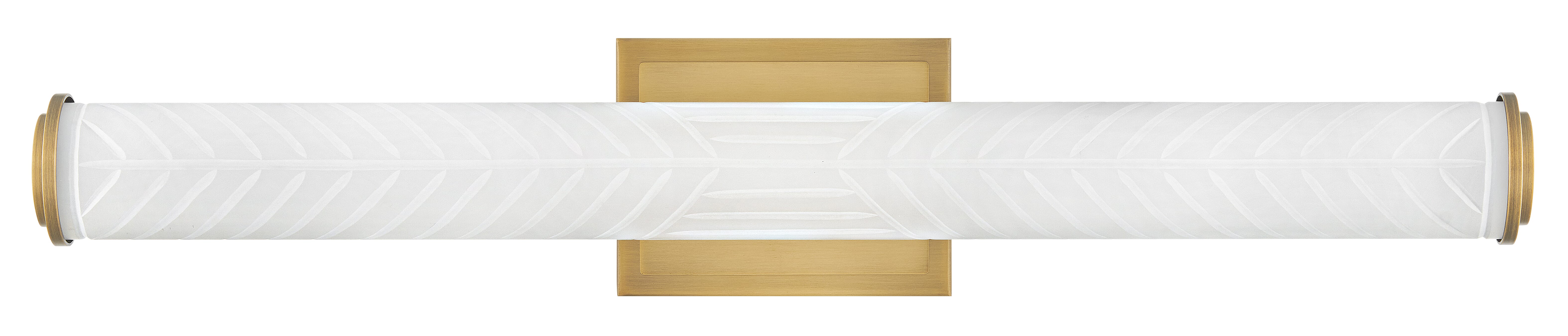 Lacquered Brass LED Vanity from the Devon Collection