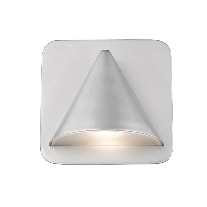 Z-Lite Obelisk 1-Light Outdoor Wall Sconce In Silver Z-Lite Obelisk 1-Light Outdoor Wall Sconce In Silver