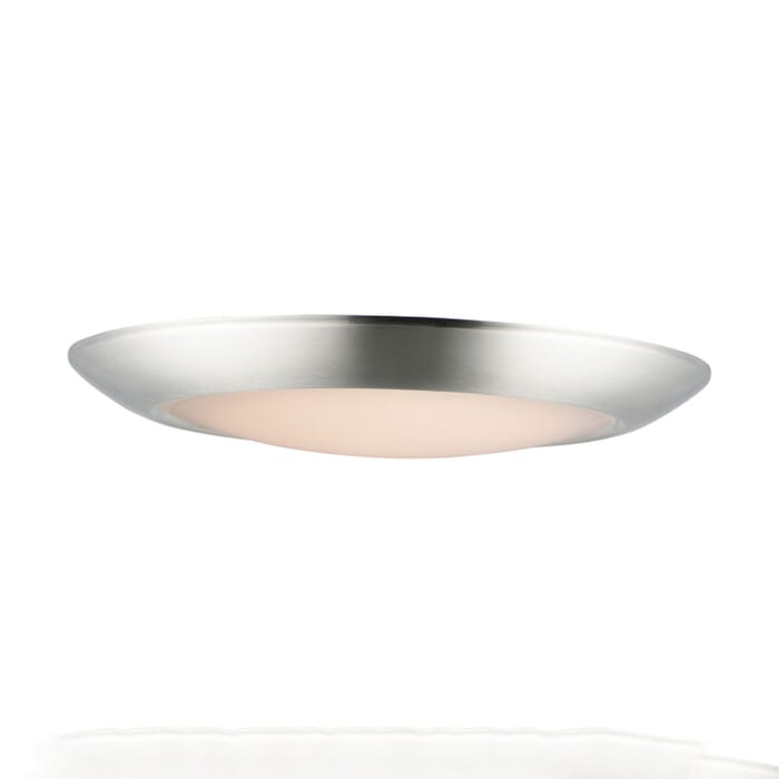 Diverse 1-Light LED Flush Mount in Satin Nickel Diverse 1-Light LED Flush Mount in Satin Nickel