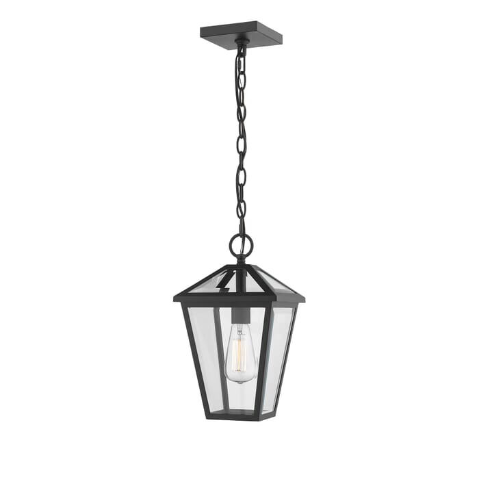 Z-Lite Talbot 1-Light Outdoor Chain Mount Ceiling Fixture Light In Black Z-Lite Talbot 1-Light Outdoor Chain Mount Ceiling Fixture Light In Black