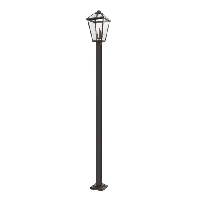 Z-Lite Talbot 3-Light Outdoor Post Mounted Fixture Light In Oil Rubbed Bronze Z-Lite Talbot 3-Light Outdoor Post Mounted Fixture Light In Oil Rubbed Bronze
