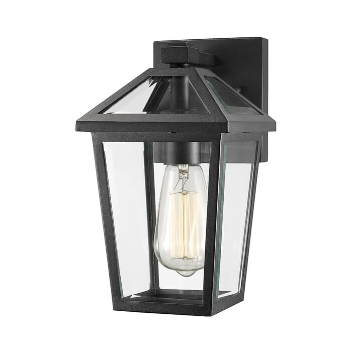 Z-Lite Talbot 1-Light Outdoor Wall Sconce In Black Z-Lite Talbot 1-Light Outdoor Wall Sconce In Black