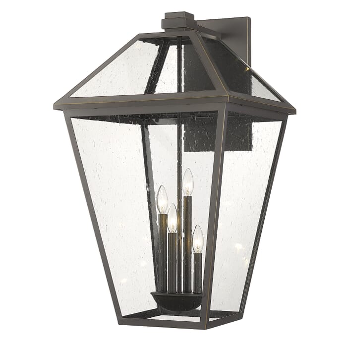 Z-Lite Talbot 4-Light Outdoor Wall Sconce In Oil Rubbed Bronze Z-Lite Talbot 4-Light Outdoor Wall Sconce In Oil Rubbed Bronze
