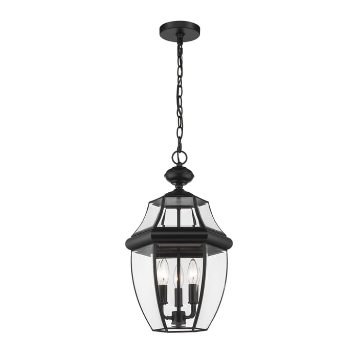 Z-Lite Westover 3-Light Outdoor Chain Mount Ceiling Fixture Light In Black Z-Lite Westover 3-Light Outdoor Chain Mount Ceiling Fixture Light In Black