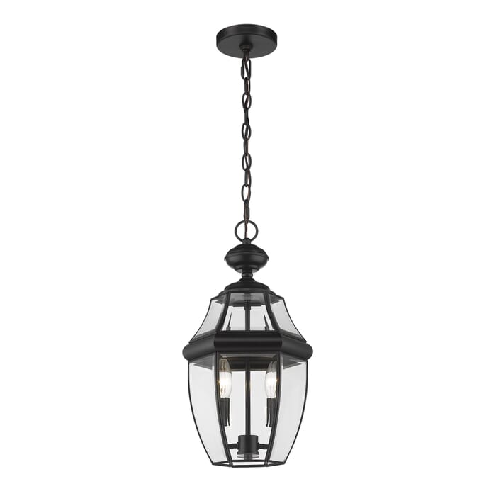 Z-Lite Westover 2-Light Outdoor Chain Mount Ceiling Fixture Light In Black Z-Lite Westover 2-Light Outdoor Chain Mount Ceiling Fixture Light In Black