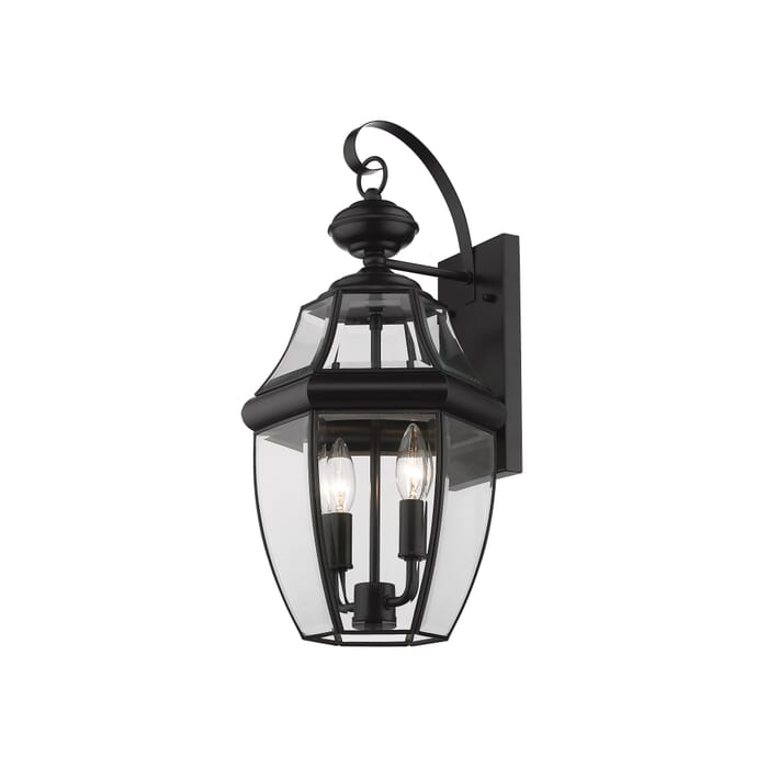 Z-Lite Westover 2-Light Outdoor Wall Sconce In Black Z-Lite Westover 2-Light Outdoor Wall Sconce In Black