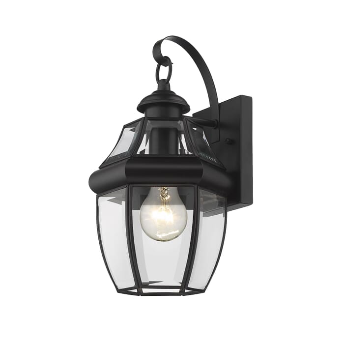 Z-Lite Westover 1-Light Outdoor Wall Sconce In Black Z-Lite Westover 1-Light Outdoor Wall Sconce In Black