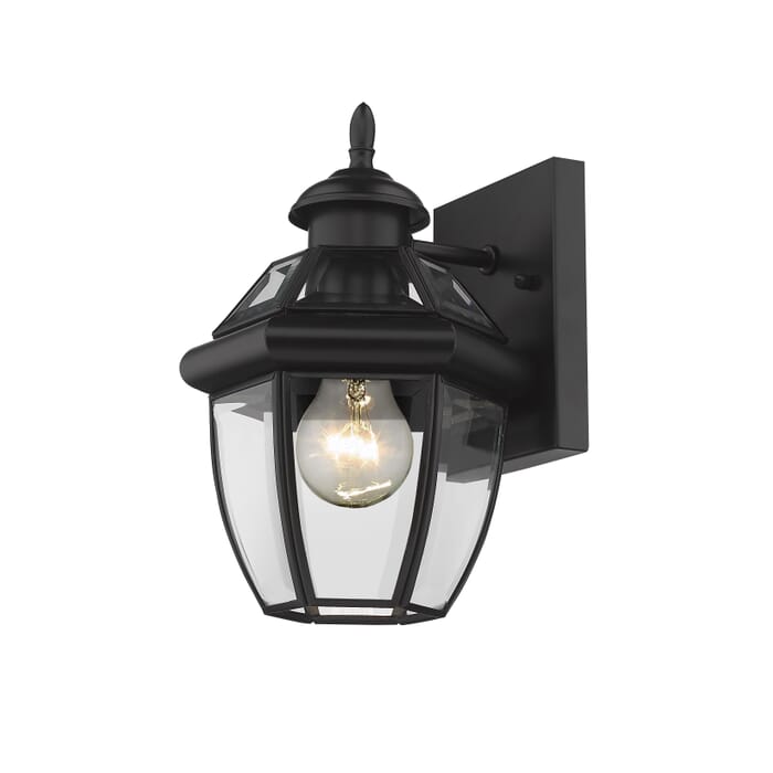 Z-Lite Westover 1-Light Outdoor Wall Sconce In Black Z-Lite Westover 1-Light Outdoor Wall Sconce In Black