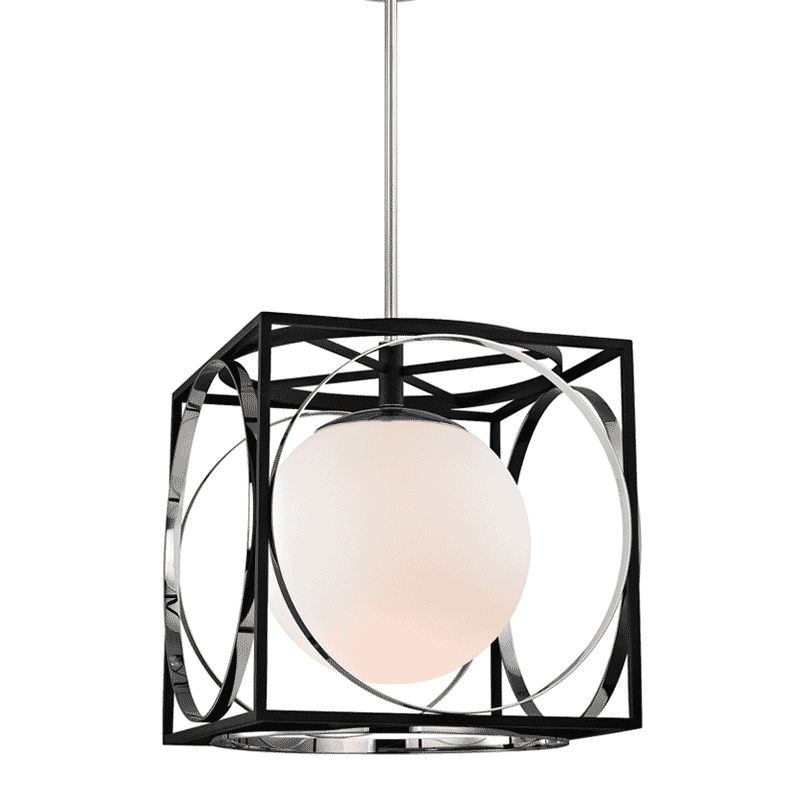 Wadsworth 19" Pendant Light in Polished Nickel