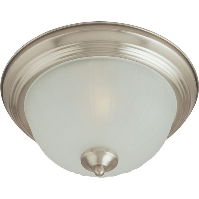 Essentials - 583x 1-Light Flush Mount in Satin Nickel Essentials - 583x 1-Light Flush Mount in Satin Nickel