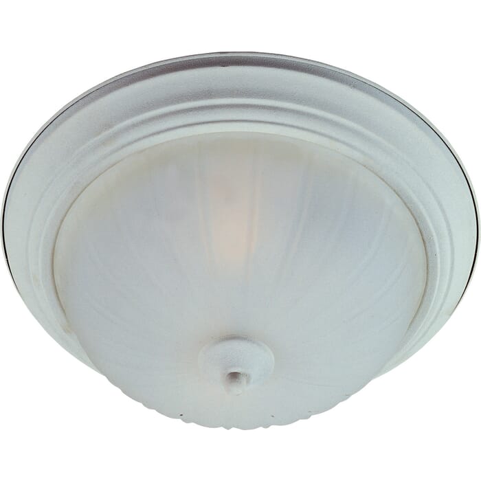 Maxim Essentials Frosted Glass Flush Mount in Textured White Maxim Essentials Frosted Glass Flush Mount in Textured White