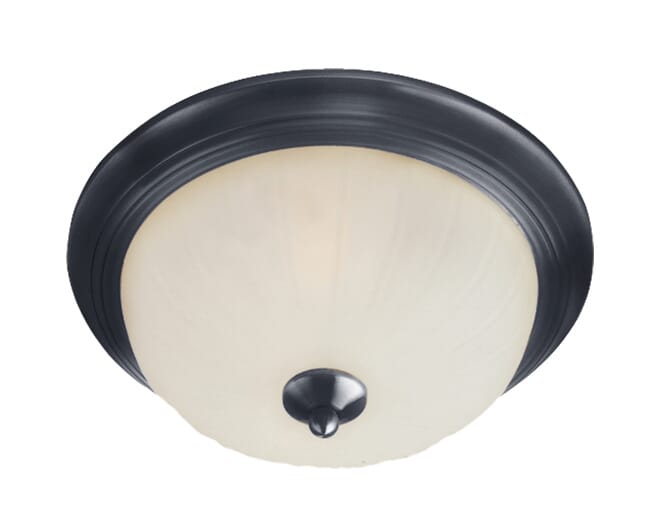 Essentials - 583x 3-Light Flush Mount in Black