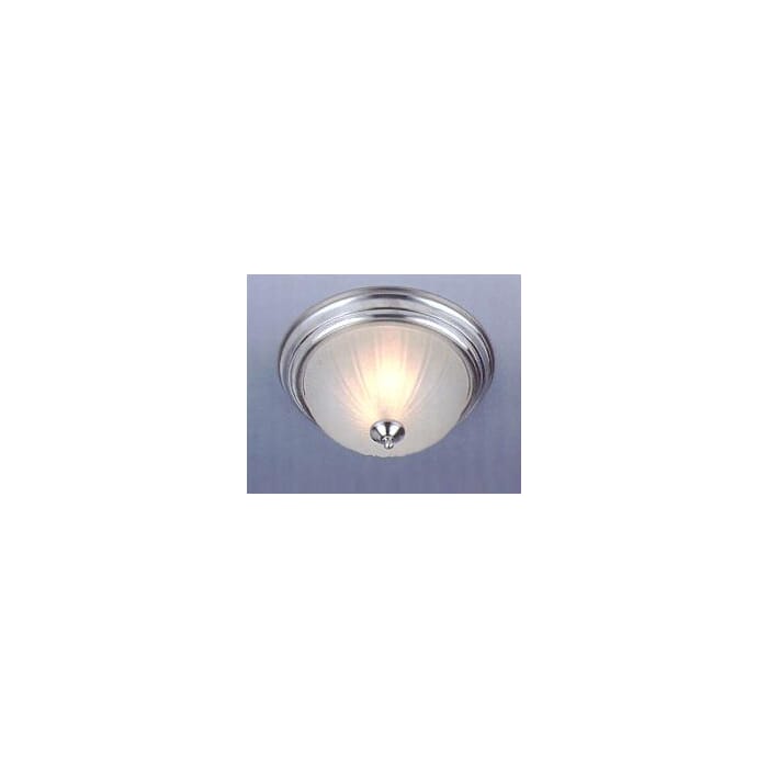 Essentials - 583x 3-Light Flush Mount in Satin Nickel Essentials - 583x 3-Light Flush Mount in Satin Nickel
