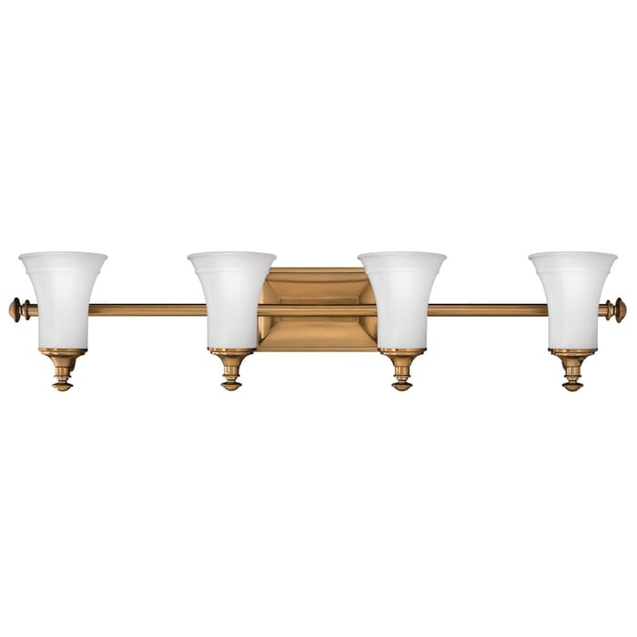 Hinkley Alice 4-Light Bathroom Vanity Light in Brushed Bronze Hinkley Alice 4-Light Bathroom Vanity Light in Brushed Bronze