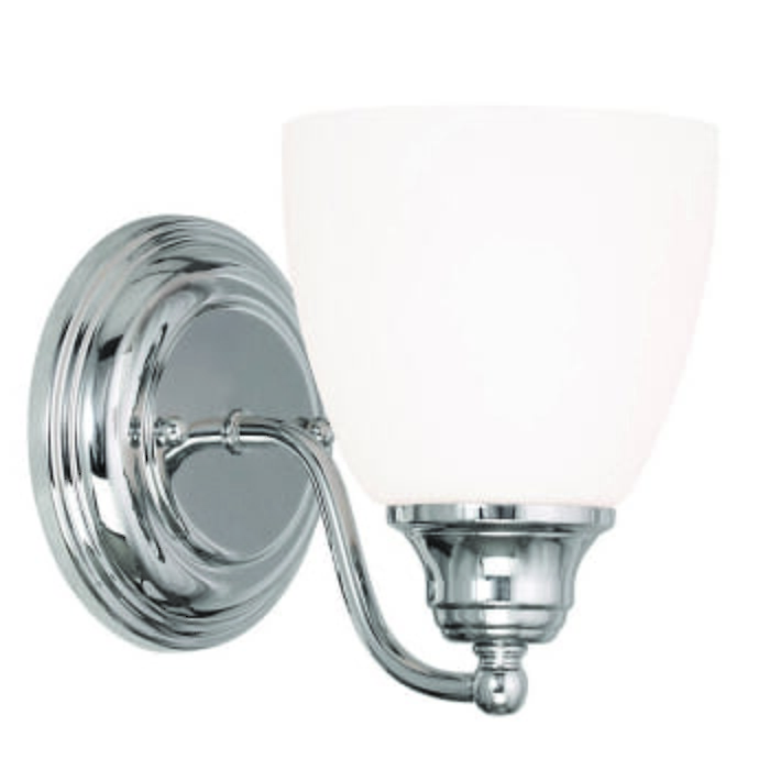 Somerville 1-Light Wall Sconce in Polished Chrome Somerville 1-Light Wall Sconce in Polished Chrome