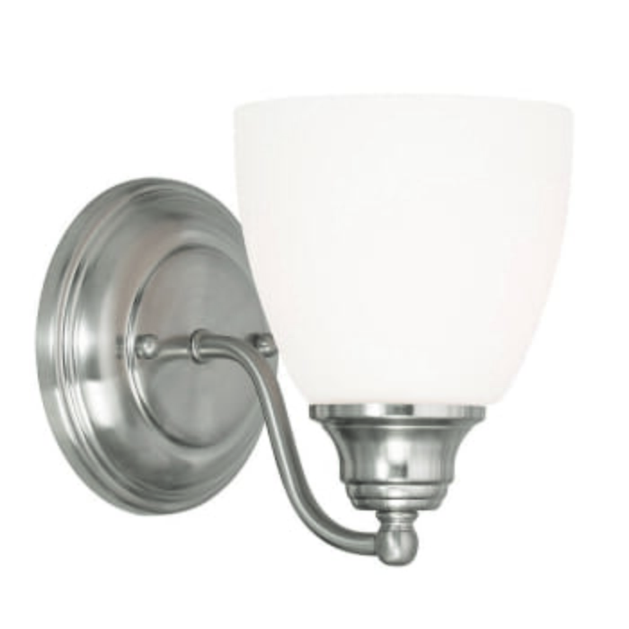 Somerville 1-Light Wall Sconce in Brushed Nickel Somerville 1-Light Wall Sconce in Brushed Nickel