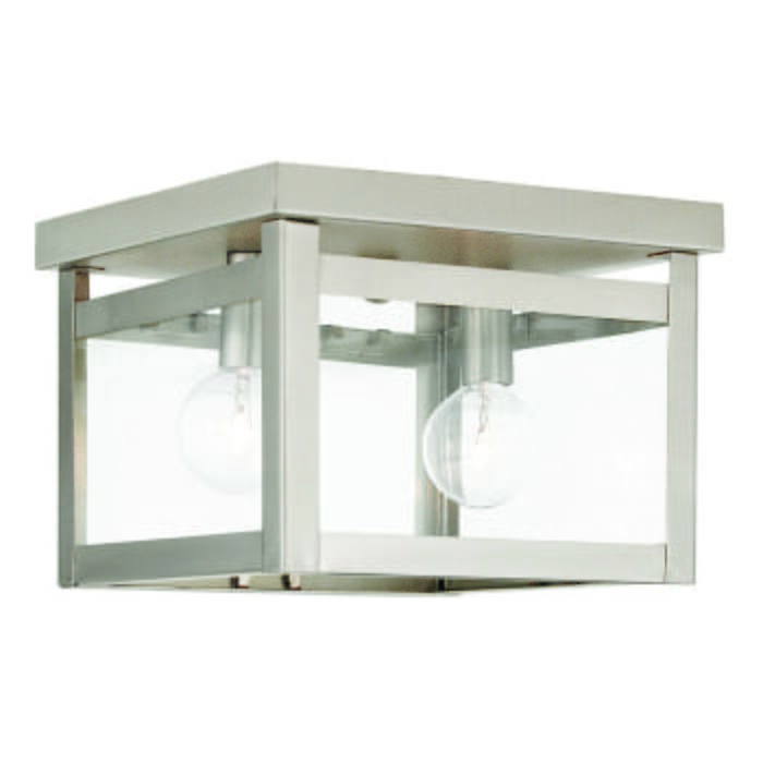 Milford 2-Light Ceiling Mount in Brushed Nickel Milford 2-Light Ceiling Mount in Brushed Nickel