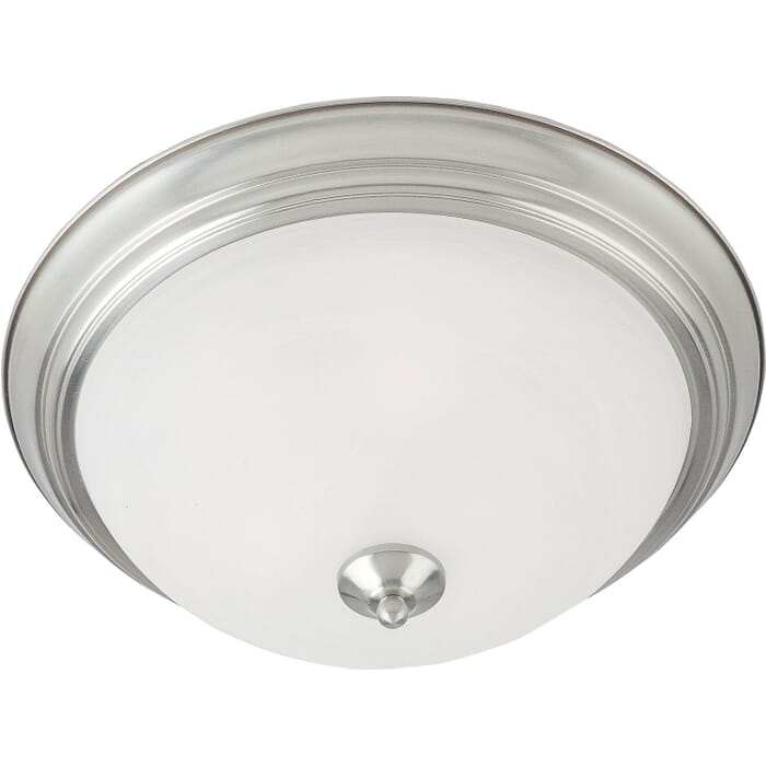 Essentials - 584x 2-Light Flush Mount in Satin Nickel Essentials - 584x 2-Light Flush Mount in Satin Nickel